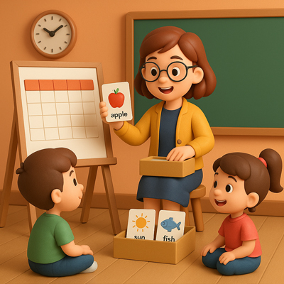 Yıllık Planlı Öğretmen Sunum Kartları Seti